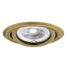 Oprawa punktowa ruchoma ARGUS II CT-2115- BR/M bez oprawki Gx5,3/GU10 max 10W IP20 mosiądz matowy 37158