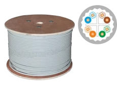 Kabel U/UTP kat.6A euroclass Dca LSOH 25 lat gwarancji, badanie jakości laboratorium INTERTEK (USA) ALANTEC /500m/