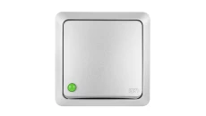 BERG Łącznik jednobiegunowy n/t 10AX IP20 srebrny 3710-06