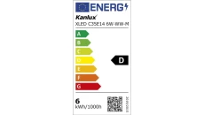 Żarówka LED E14 XLED C35E14 6W-WW-M 810lm 2700K barwa ciepła 29622