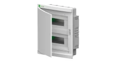 Rozdzielnica modułowa Elegant 2x12 podtynkowa IP40 PE+N drzwi białe 2435-00
