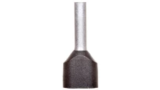 Końcówka tulejkowa podwójna izolowana /czarna/ TV 1,5-10 /100szt./