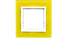 Simon 54 Nature Ramka pojedyncza szkło LIMONKOWY SORBET DRN1/90