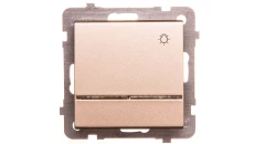 SONATA Przycisk /światło/ z podświetleniem szampański złoty ŁP-5RS/m/39