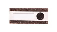 Przycisk dzwonkowy podłużny pojedynczy brązowy 1A/50V PDK-250/1-BRA YNS10000014