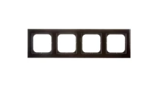 SONATA Ramka poczwórna czarne szkło R-4RG/32