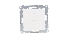 Simon 54 Premium Łącznik żaluzjowy trójpozycyjny 1-0-2, szybkozłącza, biały DZW1K.01/11