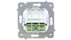 AS Gniazdo telefoniczne podwójne RJ11 niezależne ecru GPT-2GN/m/27