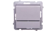 SONATA Łącznik hotelowy z podświetleniem srebro mat ŁP-15RS/m/38