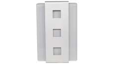 Gong z wbudowanym transformatorem dwutonowy GLASSO 230V srebrny GNW-248 SUN10000168