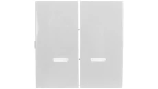 Simon 54 Klawisz podwójny do SW6/2XLM, SW7/2XM i SW6P1M z podświetleniem biały DKW9L/11