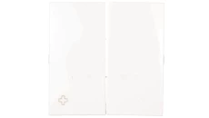 Simon 54 Klawisz podwójny do SW5M i SP2M z podświetleniem antybakteryjny biały DKW5L/AB11