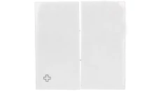 Simon 54 Klawisz podwójny do SW7/2XM i SW6P1M antybakteryjny biały DKW9/AB11