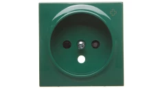 Simon 54 Pokrywa gniazda pojedynczego z przesłonami antybakteryjna zielona DGZ1ZP/AB33