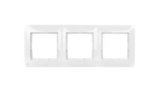 Simon 54 Premium Ramka potrójna antybakteryjna biała /do karton-gips/ DRK3/AB11