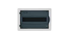 Rozdzielnica modułowa 1x12 p/t ECONOMIC BOX RP 1/12 drzwi transparentne (N+PE) IP40 2513-01