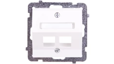 SONATA Obudowa gniazda komputerowego podwójnego ecru bez gniazd GPK-2RS/p/27