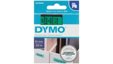 Taśma do drukarek D1 12mm x 7m czarny/zielony S0720590