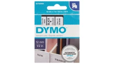 Taśma do drukarek D1 12mm x 7m czarny/przezroczysty S0720500