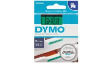 Taśma do drukarek D1 19mm x 7m czarny/zielony S0720890