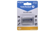 Akumulator Ni-MH 6F22 9V 250mAh Ready to Use ( R2U ) Silver Line everActive BLISTER 1szt.