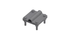 Złącze uniwersalne 3-elem. 80x80 bednarka-pręt16 stal ocynkowana ogniowo 215.3.1 OG 21501302