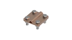 Złącze uniwersalne 2-elem. 60x60 bednarka-drut8 miedź 214.2 CU 21400203