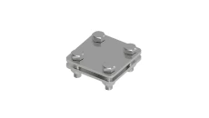 Złącze uniwersalne 2-elem. 60x60 bednarka-bednarka stal nierdzewna 214.1 NI 21400105