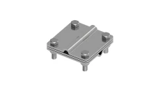 Złącze uniwersalne 3-elem. 80x80 drut8-drut8 stal nierdzewna 215.4.1 NI 21501405