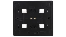 Simon 54 Gniazdo poczwórne Schuko natynkowe z przesłonami torów prąd. wer. skand. 16A 250V zaciski śrubowe czarny mat EGSZ4NZ/49