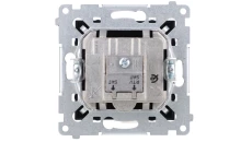 Simon 54 Gniazdo antenowe satelitarne podwójne SAT-SAT-RTV (moduł) czarny mat DASK2.01/49