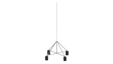 Maszt na czworonogu do zwodów poziomych wysokich 4m aluminium/ocynk ogniowy 65.4 AL/OG ZA 5P CZ 65154092