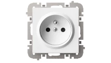 Vestra Gniazdo 2P+Z bez ramki podtynkowe IP20 biały 3833-10