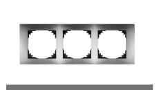 Vestra Ramka potrójna IP20 srebrny 3873-06