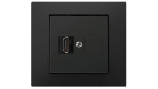 Vestra Gniazdo multimedialne pojedyncze HDMI bez ramki podtynkowe IP20 czarny 3891-19