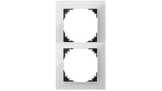 Vestra Ramka podwójna szkło IP20 biały 3872-62