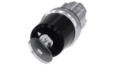 Przełącznik kluczykowy BKS 22mm okrągły metal nr E7 (VW) 2 poz. O-I monost. (bez kluczyka) kąt zał. 90st. 3SU1050-5SF01-0AA0