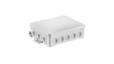 Puszka naścienna 90x40x135mm z dławnicą zintegrowaną samozatrzaskowa, bezhalogenowa, seria FASTBOXiHOOK szara IP54 NS9 35404102