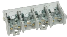 Odgałęźnik instalacyjny 4-torowy (1x25mm²/4x6mm²) LZ4*25/6P mocowanie do podłoża i TS 35, z pokrywą, szary 84171002