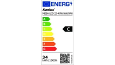 Oprawa nasufitowa kloszowa MEBA LED 22-40W NW-WW 2500(WW)/2700(NW)/4200(WW)/4400(NW) 3000/4000K IP20 120cm 5 lat Gwar.33891