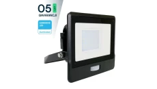 Projektor LED z czujnikiem ruchu 30W 2340lm 6500K Dioda SAMSUNG IP65 Czarny 5 Lat Gwarancji 20264