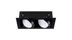 Oprawa downlight 2x25W GU10 220-240V AC IP20 MATEO ES DLP-150-B czarna 32932