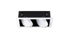 Oprawa downlight 2x25W GU10 220-240V AC IP20 MATEO ES DLP-150-W biała 32933