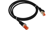 Patch-cord S/FTP kat.6A LSOH 1.0m czarny KKS6ACZA1.0