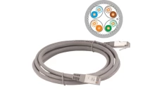 Patch-cord S/FTP kat.6A LSOH 2.0m szary KKS6ASZA2.0