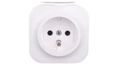 FORIX Gniazdo pojedyncze z/u 16A IP20 białe 782417
