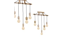Lampa wisząca drewniana pięciopunktowa JACK 583 5xE27 max. 40W MLP583