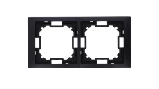 Simon Basic Ramka 2-krotna Neos IP20 czarny mat BMRC2/49