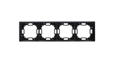 Simon Basic Ramka 4-krotna Neos IP20 czarny mat BMRC4/49