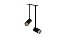 Lampa wpuszczana MONO SURFACE LONG II BLACK/GOLD 7682 Nowodvorski